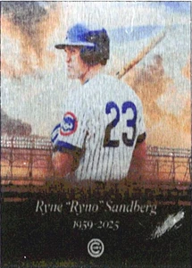 Ryne Sandberg - METAL baseball card - In Memoriam⚾Chicago Cubs - Picture 1 of 2