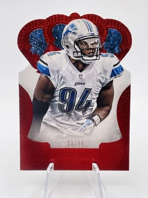 2013 Panini Crown Royale #140 Ezekiel Ansah Red (Die Cut Crown) 23/99 Lions - Image 1 of 3