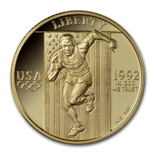 1992-W Gold $5 Commem Olympic Proof (Capsule Only) - Picture 1 of 2