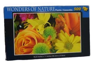 Rompecabezas sellado de 500 piezas de flores cardinales maravillas de la naturaleza Foto 1 de 2