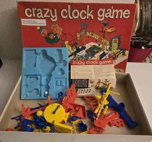 1964 Ideal Crazy Clock Game Only Missing Steel Ball - Picture 1 of 1