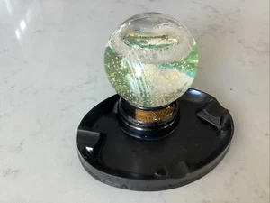 Vintage Glas Souvenir Niagarafälle 40er-50er Jahre Schneekugel mit Bakelit? Sockel - Bild 1 von 6