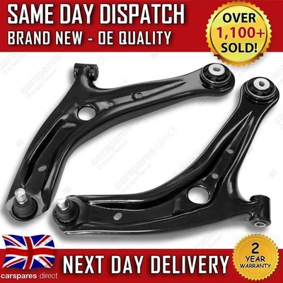 FORD FIESTA MK7 2008-2017 FRONT LOWER SUSPENSION WISHBONES CONTROL ARMS PAIR X2 - Image 1 of 4