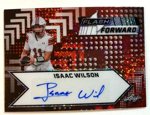 2024 Leaf Eclectic Flash Forward Autographs Isaac Wilson #FF-IW1 Red 4/9 Utah - Picture 1 of 4
