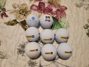 Caterpillar Golf Balls - LOT of 7 Mixed Balls Mustang & Holt + Buckner (8 TOTAL) - Picture 1 of 5