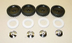 Set of 4 Tonka Tires w/Whitewalls & Hubcaps TKP-039A - Picture 1 of 2