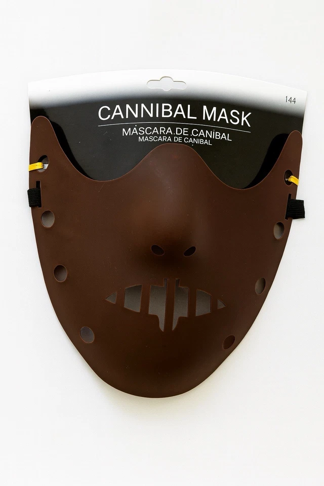 Silence of the Lambs Adult Hannibal Lecter Mask Plastic Halloween Horror Movie  - Image 1 of 3