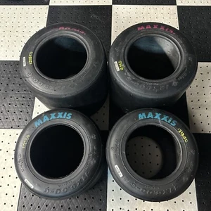 4 MAXXIS HT3 Go Kart Racing Tires set - 12x9.00-6 11x6.00-6 Drift Trike Barstool - Picture 1 of 16