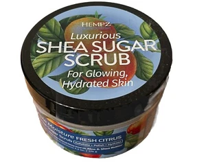 Hempz Shea Sugar Scrub Fresh Citrus 7.3 Oz Exfoliate Polish Hydrate - Picture 1 of 3