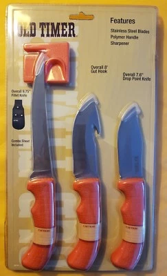 Old Timer 4pc Knife Set (1105592-S) - Image 1 of 2