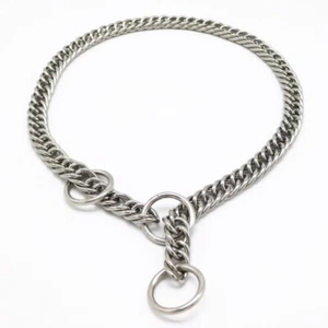 Estrangulador para perros de alta resistencia cadena de metal acero inoxidable collar para mascotas entrenamiento paseo - Imagen 1 de 3