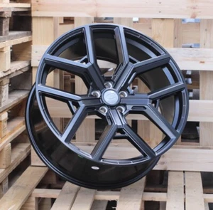 4 x 22 Inch 5x120 Black Matt Alloy Wheels: Fits For Land Rover Range Rover Sport - Picture 1 of 1