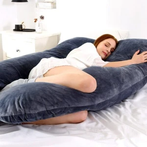 U Shaped Pillow For Neck Pain, Back Pain, Pregnancy, Maternity & Stops Moving - Picture 1 of 4