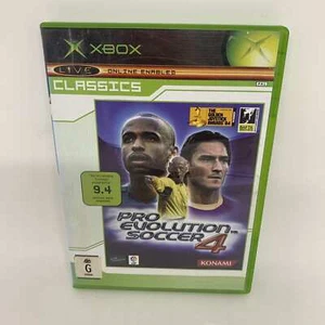 PRO EVOLUTION SOCCER 4 Microsoft XBOX OG Juego Completo ESTADO ACEPTABLE - Imagen 1 de 4