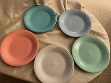 Set of 5 Fiestaware Dinner Plates 10 1/2 inch HLC Homer Laughlin NO LEAD!