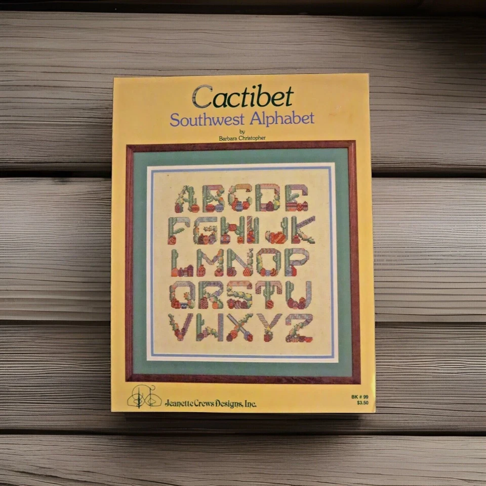 Cross Stitch Cactibet Southwest Alphabet by Barbara Christopher BK #99 Cactus - Image 1 of 1