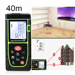 Digital Laser Entfernungsmesser Distanzmesser Abstandsmesser Messgerät LCD 40m - Bild 1 von 9