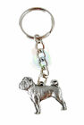 Shar Pei Keychain Pewter