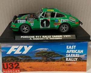 SLOT CAR FLY A2084 PORSCHE 911 #1 RALLY SAFARI 1971 A.ANDERSON-H.THORSZELLUS - Imagen 1 de 8