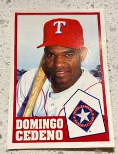 1998 Panini Venezuelan Sticker  Domingo Cedeno Texas Rangers  Rare - Picture 1 of 1
