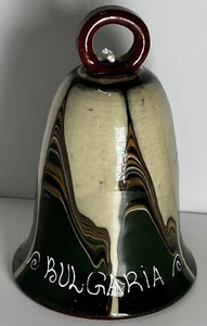 Ceramic Decorative Bell from Bulgaria Excellent Used Condition 5-1/2”T x 3-1/2”W - Picture 1 of 6