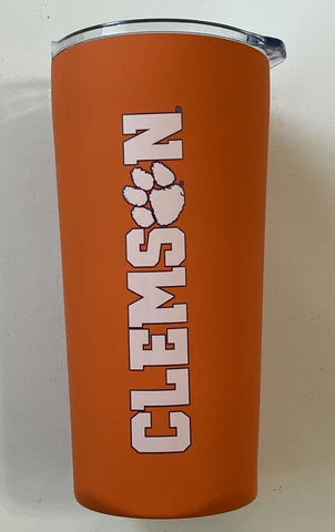 Campus Colors, Stainless Steel Double Walled Tumbler, Clemson Tigers Cover