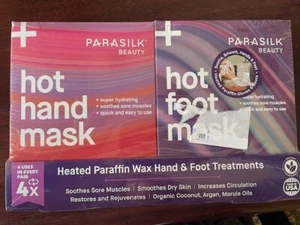 Parasilk Beauty Combo Hot Hand & Foot Masks Paraffin Wax Gloves socks SEALED - Picture 1 of 1