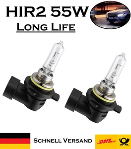 2x Jurmann HIR2 55W 12V Long Life Fernlicht Abblendlicht Halogen Ersatz Birne - Picture 1 of 4