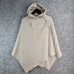 Witchery Poncho Womens One Size Beige Hoodie Wool Blend 12252 - Bild 1 von 12