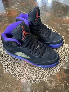 6,5 Y - Air Jordan 5 Retro schwarze Traube - EINMAL GETRAGEN - Bild 1 von 8