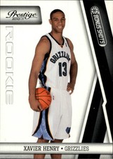 2010-11 Prestige Bonus Shots Black Basketball Card #222 Xavier Henry /10