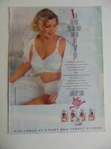 1990 Just My Size Bra & Panty  vintage print ad - Picture 1 of 1