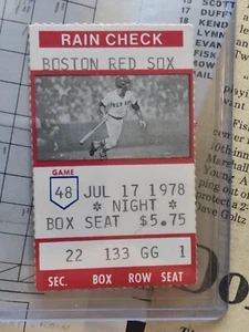 1978 Boston Red Sox vs Twins Fenway Park Program /Ticket Stub 7/17/78 News 7/18 - Picture 1 of 5