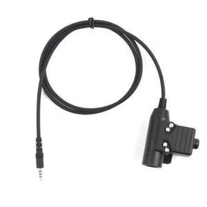 Walkie Talkie Radio Zestaw słuchawkowy Mikrofon 3,5 mm Jack Adapter U94 PTT do telefonu komórkowego - Zdjęcie 1 z 9