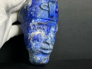 Lapislazzuli Replica Testa del Più Grande Re d'Egitto di Akhenaton, RARA!! - Foto 1 di 8