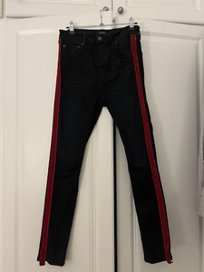 Red Striped Jeans for Women for sale | eBay