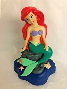 Disney 9" Ariel Mermaid Princess Figurine Piggy Bank - Picture 1 of 3