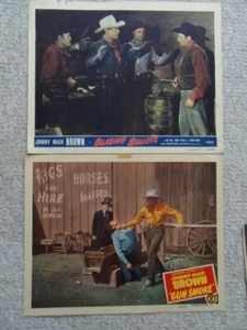 Konvolut 6 B Western Lobby Karten Johnny Mack Brown, Eddie Dean usw. originals - Bild 1 von 8