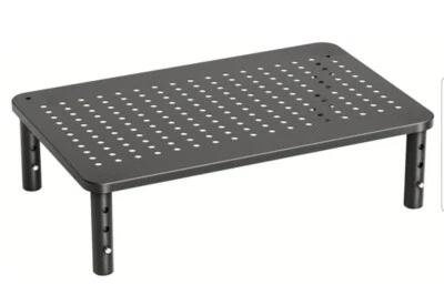 Monitor Stand Riser, Adjusts To 3 Heights - Black - New In Box - Laptop- PC - Image 1 of 3