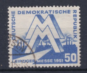 1951 Feria de primavera de Leipzig ANK 283 azul sello limpio  - Imagen 1 de 1