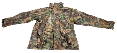 Vintage Field & Stream Jacket Mens Sz Medium Hunting Camo Grunge Y2k Woodlands - Image 1 of 4