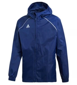 Adidas Kids Core 18 Rain jacket Dark Blue UK 7-8Y Coat winter/summer - Picture 1 of 4