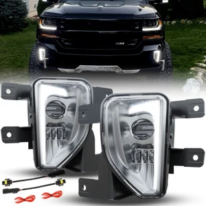 For Chevy Silverado 1500 2016-2018 LED Fog Lights DRL Bumper Driving Lamps DOT - Bild 1 von 9
