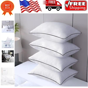 Machine Washable Hotel Collection Pillows - Skin-Friendly Cooling Bed Set - Picture 1 of 8