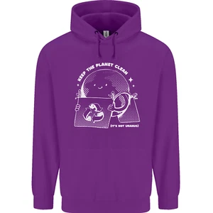 Climate Change Keep the Planet Clean Funny Childrens Kids Hoodie - Picture 1 of 84