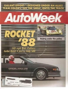 AUTO WEEK MAGAZINE MAY 1988, OLDS, EAGLE, MITSUBISHI, UNREAD $3.99 - Picture 1 of 13