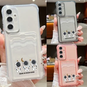 For Samsung S24 Ultra S23 S22 A16 A06 ShockProof Astronaut Clear TPU Case Cover - Picture 1 of 12