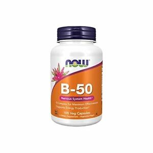NOW Supplements, Vitamin B-50 mg, Energy Production , Nervous System Health , 10