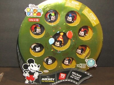 Disney TSUM TSUM 10 Figuras MICKEY A TRAVÉS DE LOS AÑOS 90 Años Objetivo Exclusivo Foto 1 de 4