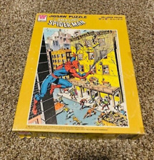 Amazing Spiderman Jig Saw Puzzle Vintage 1980 Whitman Complete 100 pcs 14" X 18"